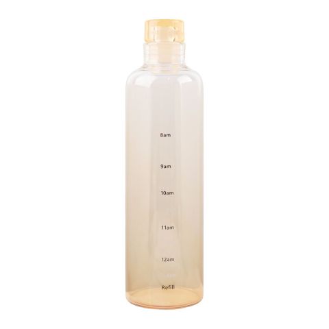 AJF Transparent Glass Water Bottle, 550ml, GB-03, Peach