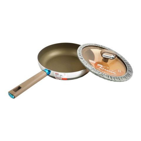 Koyle Titaniumn Pro Series Flat Fry Pan, 26cm, CHM