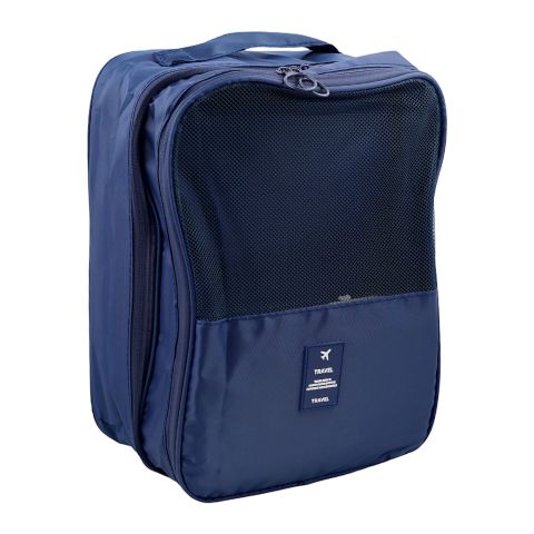 AJF 2-In-1 Travel Essential Organizer Pouch, Blue