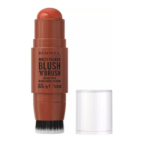 Rimmel Multi Tasker Blush 'n' Brush Blush Stick, 300 Nearly Suede, 8g