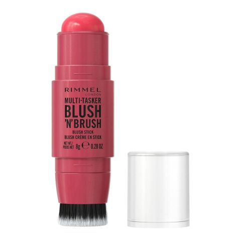 Rimmel Multi Tasker Blush 'n' Brush Blush Stick, 150 Cherry On Point, 8g