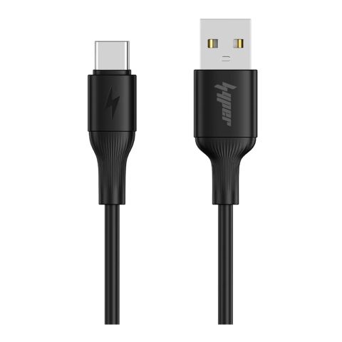 YOLO Flow Fast Charging Cable, USB-A To USB-C, 1 Meter, Black, Y-082