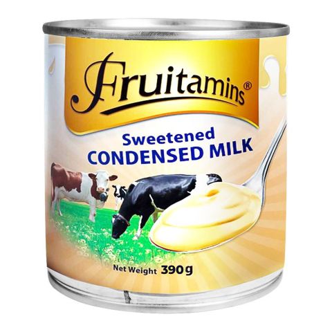FRUITAMINS SWEETENED CONDENSED MILK TIN 390GM