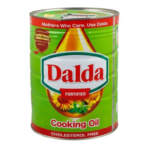 Dalda Cooking Oil, Cholesterol Free, 2.5 Liters Tin