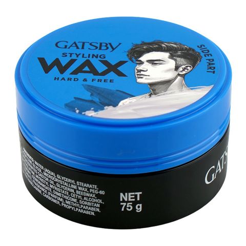 Gatsby British Layered Hard & Free Styling Wax, 75g