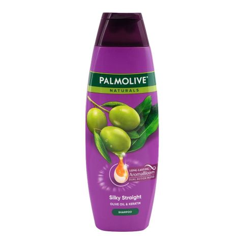 Palmolive Naturals Silky Straight Keratin Shampoo, Olive Oil, Keratin, For Silky & Straight Hair, 200ml