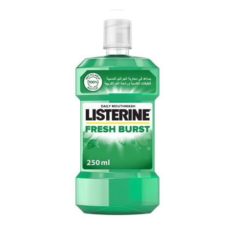 Listerine Fresh Burst Antiseptic Mouthwash, 250ml
