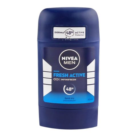 Nivea Men 48H Fresh Active Infini Fresh Deodorant Stick, 50ml