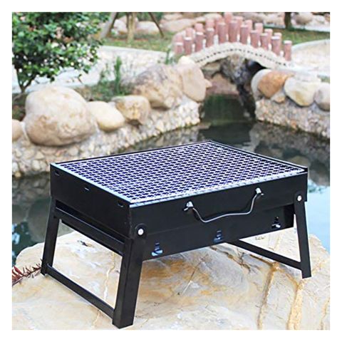 AJF Barbecue/BBQ Grill, 17.32 X 12.01 X 2.95 Inches, Portable, Easy To Carry & Clean, Ideal For Camping, TL-372