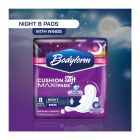 Bodyform Cushion Soft Overnight Maxi Sanitary Pads With Wings, 8-Pack