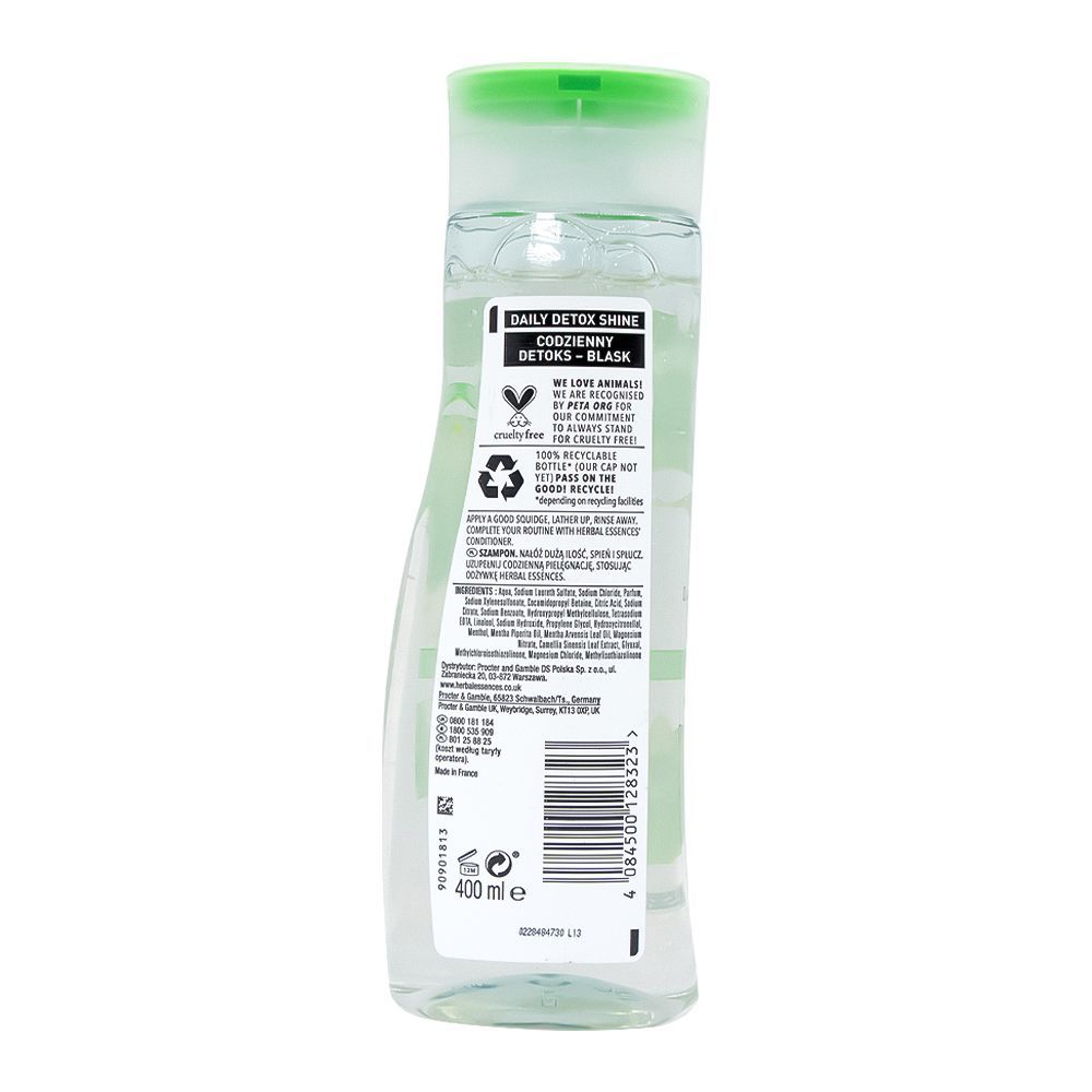 Herbal Essences Daily Detox Shine White Tea & Mint Essences Shampoo 2