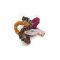 Sandeela Tinies Cotton Linen Round Scrunchies, Multi Color, 01-4071