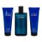 Davidoff Cool Water Men Perfume Set, Eau De Toilette 125ml + All In One Shower Gel + After Shave Balm