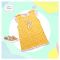 Tiny Trends Girls Single Jersey Frock, Yellow