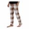 Basix Men's Trouser, Checkered Shades Of Brown N Vanilla, MT-908