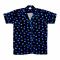 Basix Kid's Sweat Heart Short Sleeves Nightwear Set, Sea Black & Blue, GRL-175