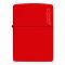 Zippo Lighter, Red Matte Zippo Logo, 233ZL