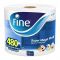 Fine Super Mega Tissue Roll, 480 Perforated Sheets, 2 Ply