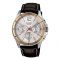 Casio Enticer Chronograph White Dial Men's Watch, Leather Strap, MTP-1374L-7AVDF