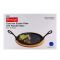 Prestige Cast Iron Sizzler Plate With Wooden Base, 29x18x2 CM