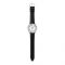 Casio Enticer Men's White Dial Black Leather Strap Analog Watch, MTP-1303L-7BVDF