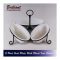 Brilliant 3 Part Oval Plate With Black Iron Stand BR-0096