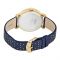 Timex Women's Originals Blue/Gold Leather Strap Watch, TW2R27600
