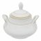 Cera-E-Noor Elegant Florence White Tea Set, 24 Pieces, 611021