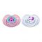 Avent Fashion Soothers, 2-Pack, 0-6m, Pink/Blue, Owl/Stars, SCF196/18
