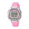 Casio Women's Grey Dial Silicone Band Watch, Pink Strap, LW-203-4AVDF