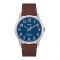 Timex Men's Easy Reader Leather Strap Watch, Brown - TW2R36000