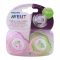 Avent Free Flow Soothers 2-Pack 18m+ Pink - SCF186/25