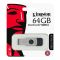 Kingston 64GB Data Traveler Swivl USB Drive, USB 3.1/3.0/2.0