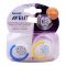 Avent Fashion Orthodontic Soothers, 2-Pack, 6-18m, Blue/Yellow, SCF180/24