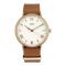 Timex Men's White Dial Leather Watch - TW2R28800