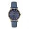 Timex Women's Metropolitan Starlight 34mm Navy/Gold Leather Strap Watch - TW2R51000