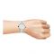 Titan Sparkle White Dial Stainless Steel Analog Watch For Women, 2480SM09