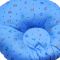 Angel's Kiss Round Baby Pillow, Blue