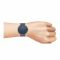 Obaku Men's Denmark Off Grey Round Dial & Bracelet With Blue Background Analog Watch, V230GXJLMJ
