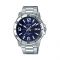 Casio Men's Enticer Analog Blue Dial Casual Watch, Stainless Steel Band, MTP-VD01D-2BVUDF