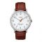Timex Men's Waterbury Classic Brown Leather Strap Watch, White Dial, TW2R95900