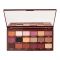 Makeup Revolution I Heart Eyeshadow Palette, Cranberries And Chocolate, 18-Pack