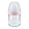 Nuk Nature Sense Glass Feeding Bottle, S, 0-6m, 120ml, 10747088