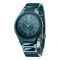 Titan Edge Slim Ceramic Blue Round Dial Ceramic Strap Men's Watch, 1696QC03