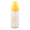 Nuk First Choice+ Latex Glass Feeding Bottle, M, Yellow, 0-6m, 240ml, 10745098