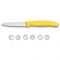 Victorinox Swiss Classic Paring Knife, Wavy Edge, 3.14 Inches, Yellow, 6.7636.L118