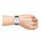 Timex Men's White Round Dial & Plain Navy-Blue Strap Chronograph Watch, TW2T32500