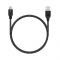 Aukey Braided Nylon USB 2.0 To Micro USB Cable, 3.95ft, Black, CB-AM1