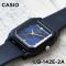 Casio Women's Black Resin Strap Analog Watch, Blue Dial, LQ-142E-2ADF