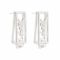 YSL Style Girls Earrings, Silver, NS-058